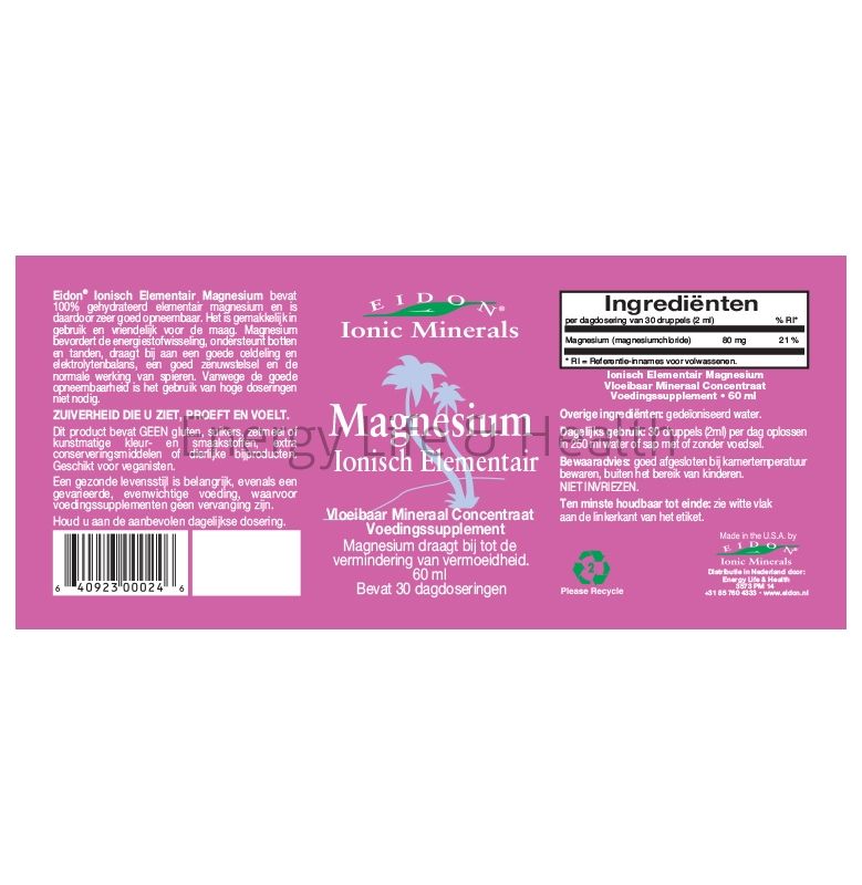 Eidon Magnesium Label