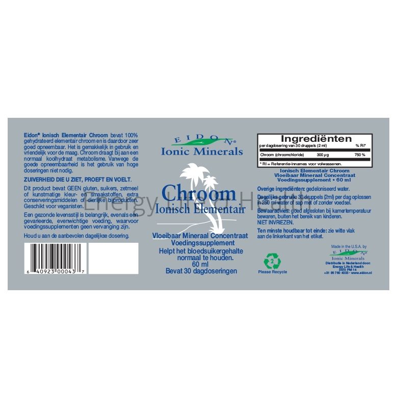 Eidon Chroom Label